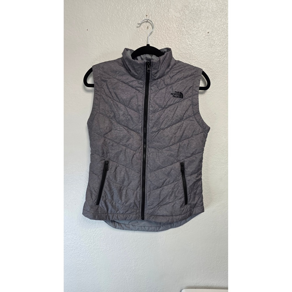 The North Face Puffer Vest Womens Small Grey Excellent